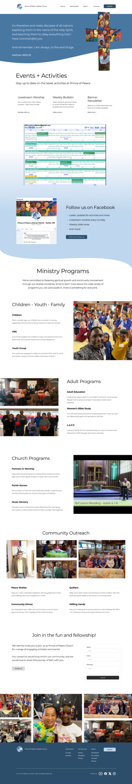 POP Wire frame Events and Ministries